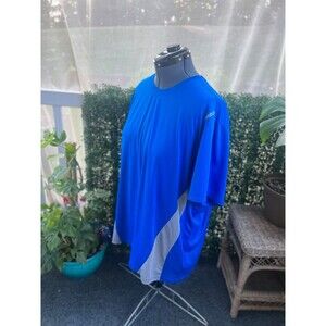 Workout Ready Collection 2XL Royal Blue Shirt Polyester